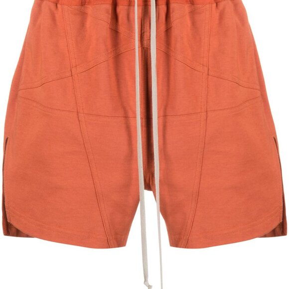 Rick Owens: EU46 Orange Slit Seam Pentagram Boxers Shorts FW22 Strobe - Picture 7 of 14